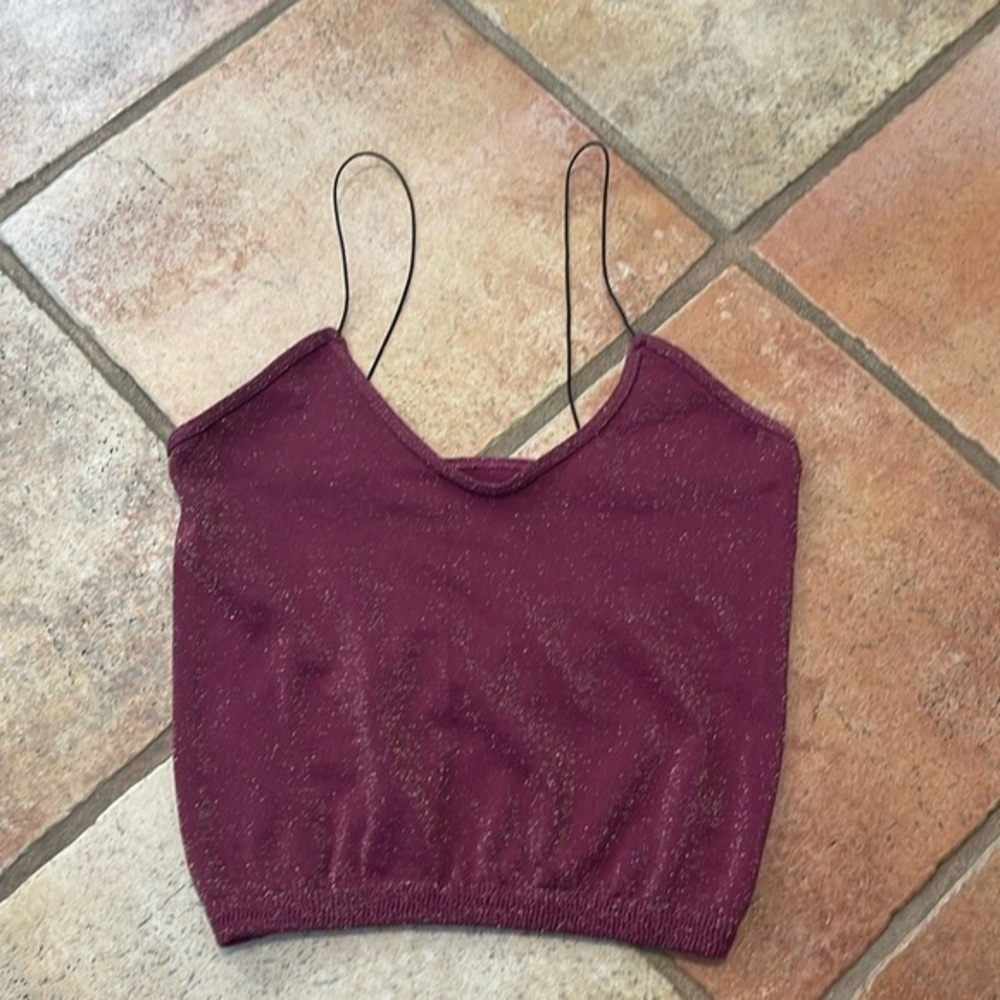 Free people intimately cropped tank size medium/large